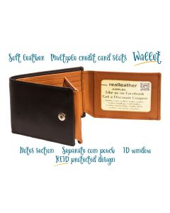 MENS fourfold 20 Card slots wallet