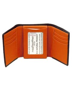 mens trifold leather wallet
