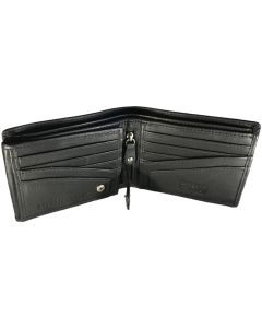 Men's Leather Wallets | Bifold Wallet | Dual ID | 12 Card Slots | Zip Note Compartment